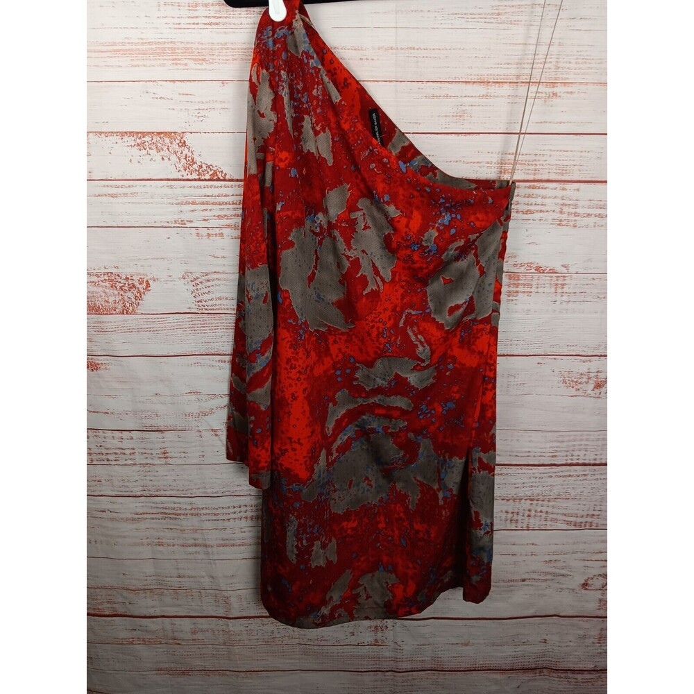 W118 by WALTER BAKER Mini Dress Women’s X-Small Red one shoulder Lined